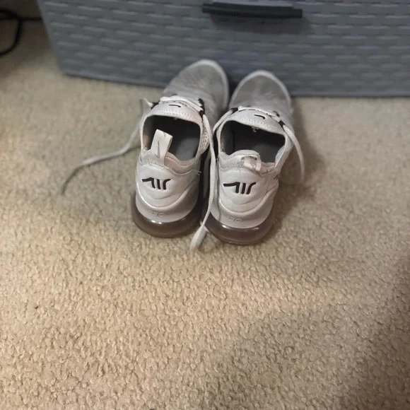 Nike Women's Air 270 White and Brown Sneakers - Picture 7 of 9